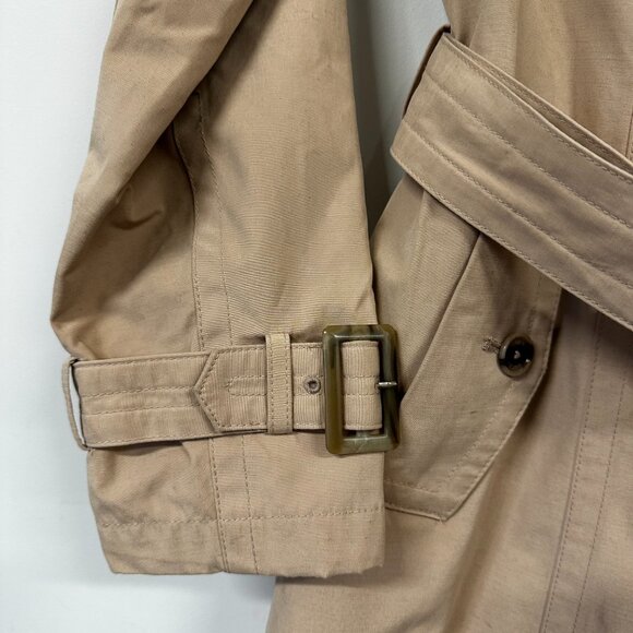 Pendleton Tan Trench Coat Plaid Lined XS - Picture 6 of 15